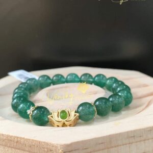 Vòng thạch anh dâu tây xanh