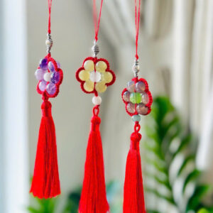 Dây Treo Hoa Mai Ngọc Chỉ Đỏ