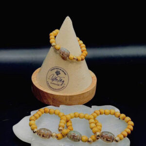 Vòng Dâu Tằm Mix Dzi Chữ Vạn Dành Cho Bé Trai