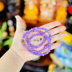 Vòng Thạch Anh Tím Mix Hồ Lô