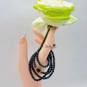 Vòng Thạch Anh Xanh Mix Hồ Lô